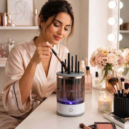 Limpiador Electronico De Brochas Cosmeti